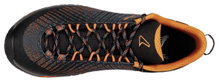 Lowa Wandersschuhe Carezza GTX Low Veloursleder (Trekking, wasserdicht) anthrazitgrau/orange Herren
